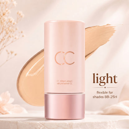 CC color-correcting tinted serum+SPF 30 mineral setting powder