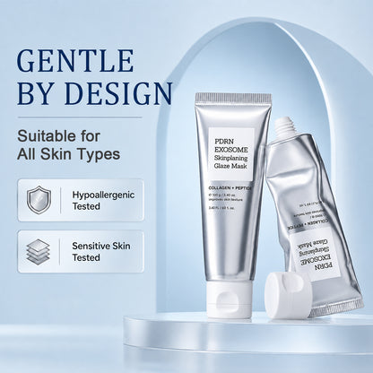 PDRN-Exosome Skinplaning Glaze Mask  with Silicone Brush