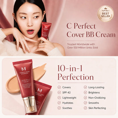 ✨M Perfect Cover BB Cream SPF 42 PA+++