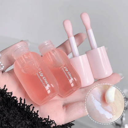 Moisturizing Lip Balm, 2 Counts/Set  Hydrating Glossy Lip Glaze Stick Plumping Lip Oil for Women
