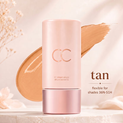 CC color-correcting tinted serum+SPF 30 mineral setting powder