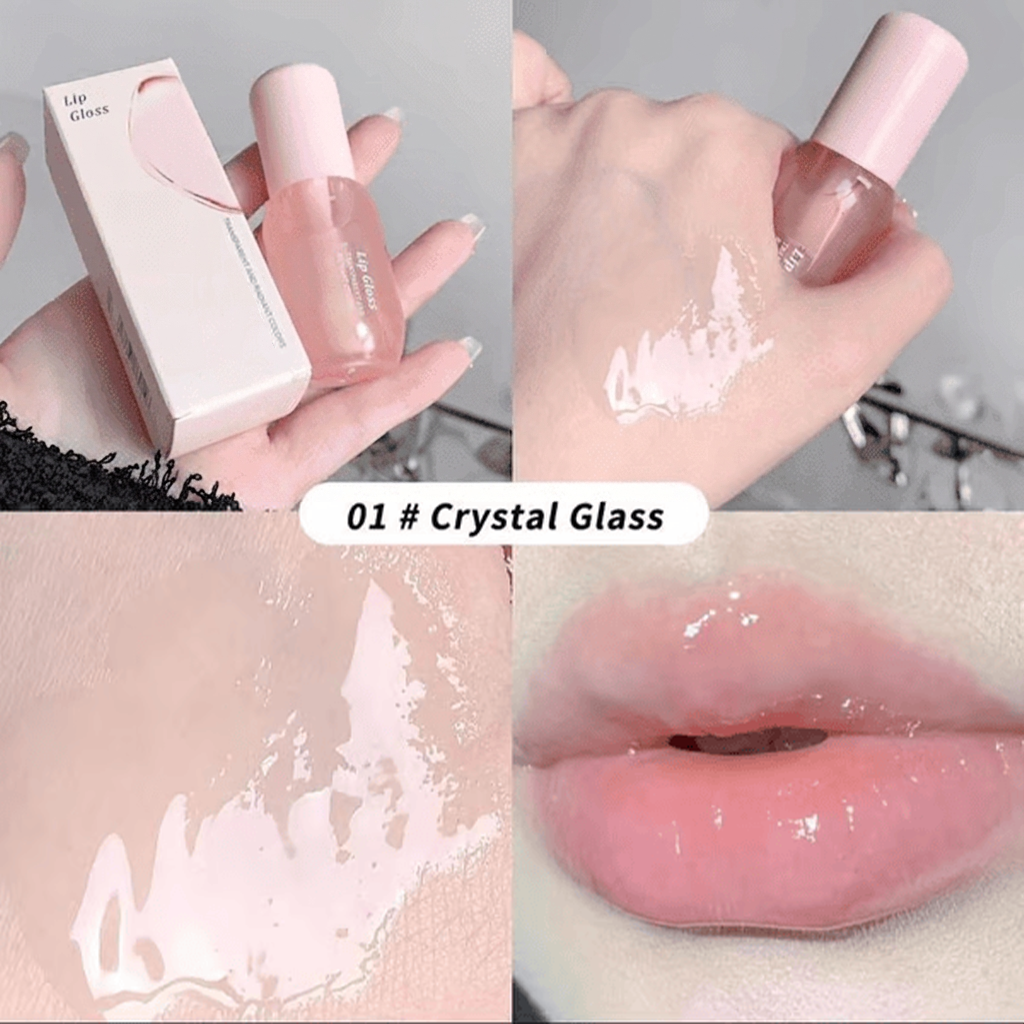 Moisturizing Lip Balm, 2 Counts/Set  Hydrating Glossy Lip Glaze Stick Plumping Lip Oil for Women