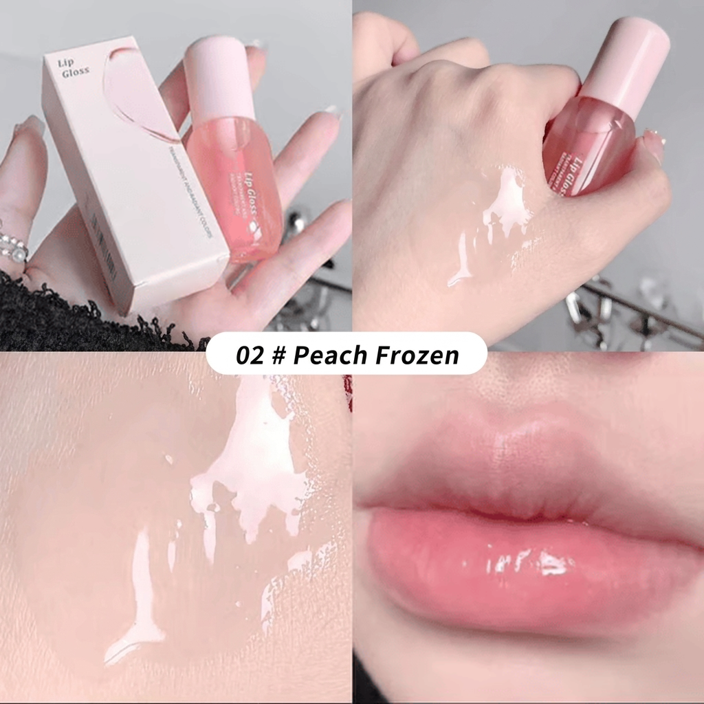Moisturizing Lip Balm, 2 Counts/Set  Hydrating Glossy Lip Glaze Stick Plumping Lip Oil for Women