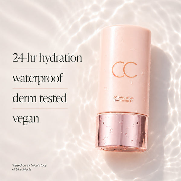 CC color-correcting tinted serum+SPF 30 mineral setting powder