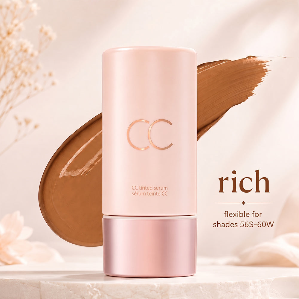 CC color-correcting tinted serum+SPF 30 mineral setting powder