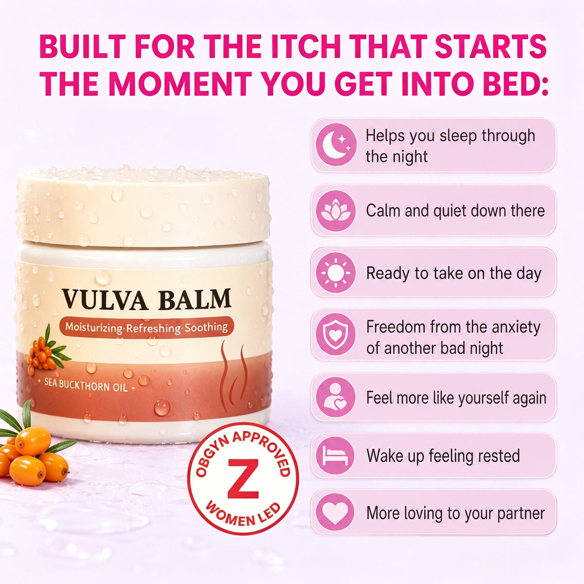 Viralaluna Relief Balm — Night-Time Care for Itching, Burning & Dryness
