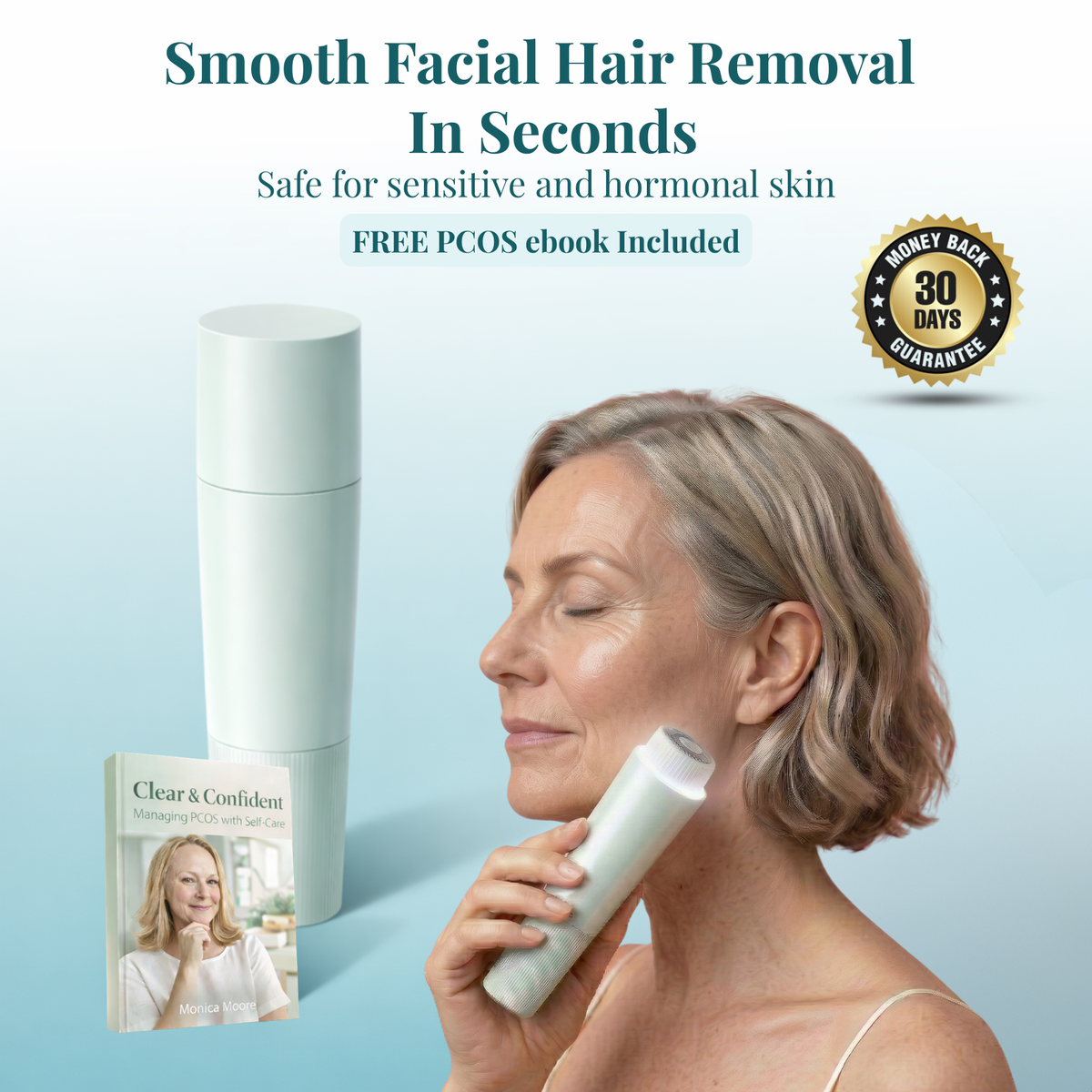 Painless Hormonal Hair Remover - No Redness, No Thicker Regrowth